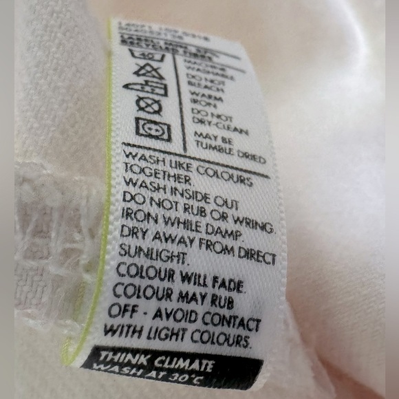 RE-Denim “VERY UNIQUE Creation” 8 Women’s distressed pale pink denim jacket BOHO - Picture 10 of 11